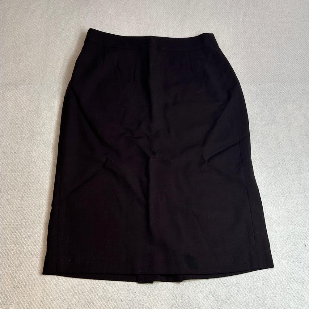 J. Crew Dark Brown Wool Skirt